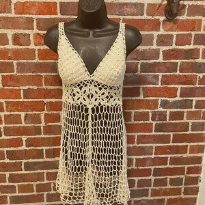 Mesh Tunic Top CoverUp Shirt Stretch Sexy Beach Resort Knit One Size Fits All